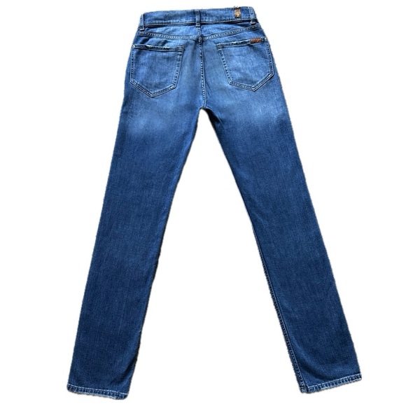👖👜 7 FOR ALL MANKIND Slimmy Jeans | Italian Denim Medium Wash, Women’s Size 28 - Picture 2 of 6